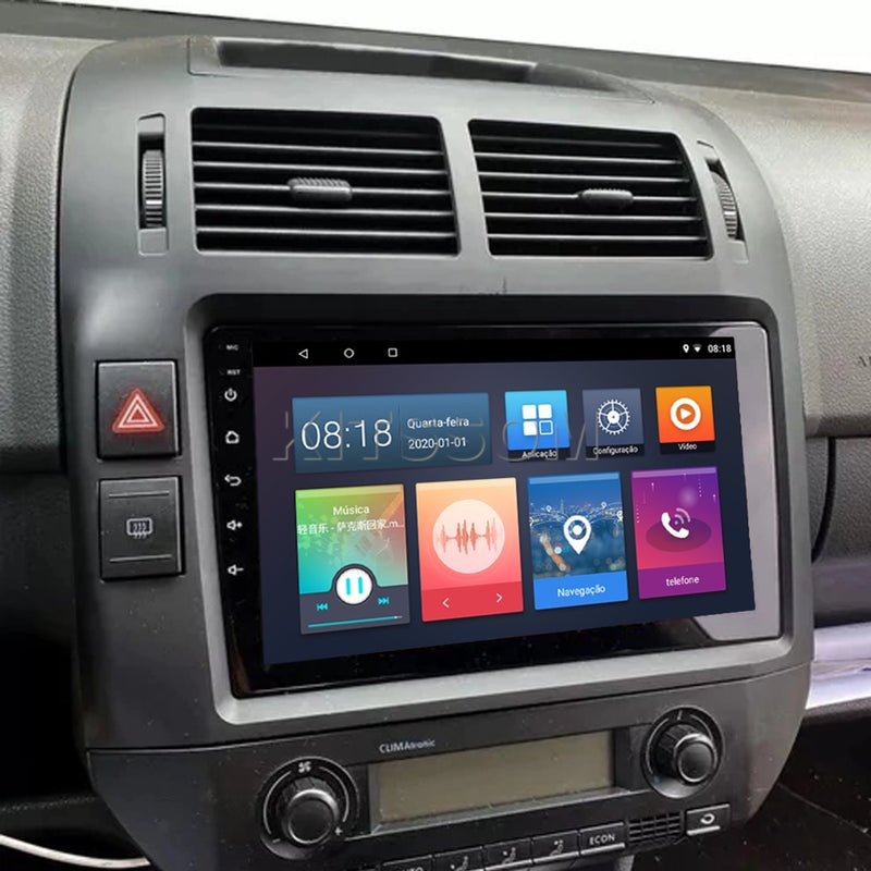 Multimidia Polo 2008 2009 2010 2011 2012 V2 Carplay 9" 2002 2003 2004 2005 2006 2007