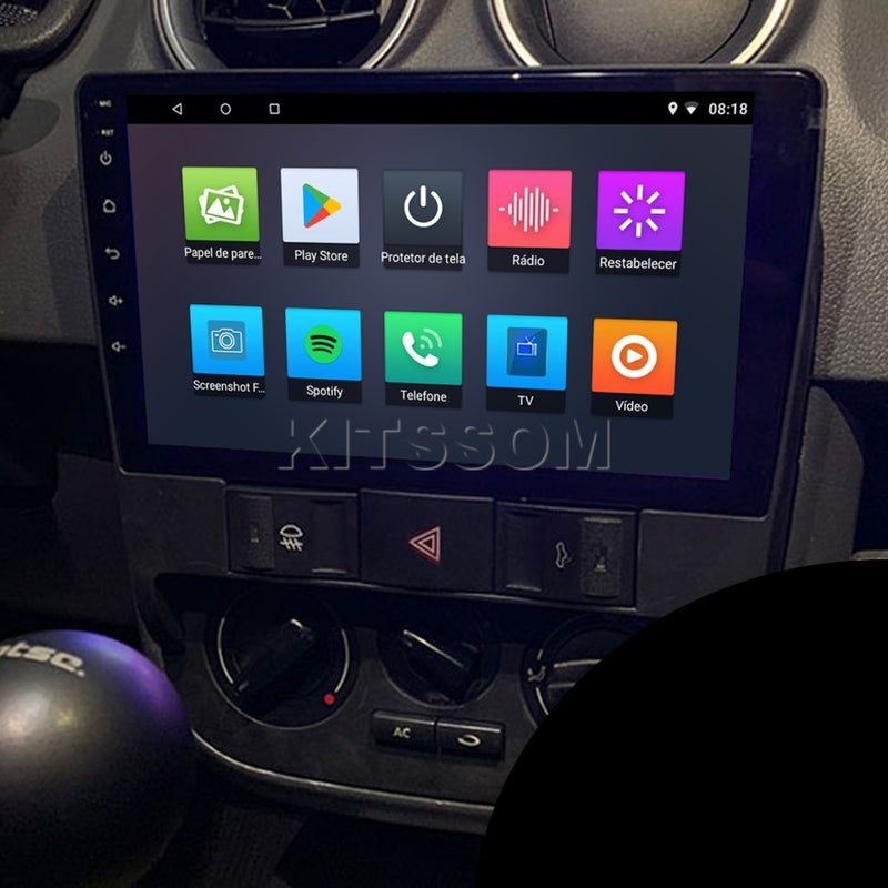 Central Multimidia Gol Parati G4 2005 06 07 08 09 V2 Carplay 9"