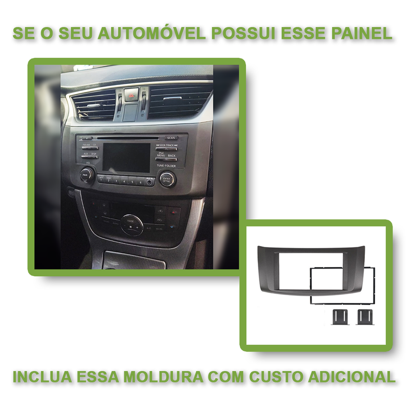 Multimídia Nissan Sentra 2015 2016 2017 2018 2019 V2 Octa 4G 7" 2011 2012 2013 2014